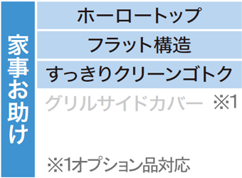 家事がとっても助かる機能一覧です